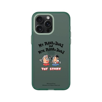 iPhone 15 Pro Max Clear 憂墨綠 - 迪士尼-玩具總動員 Toy Story - Hello! 蛋頭先生與蛋頭太太