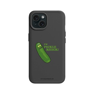 iPhone 15 SolidX 黑 - 瑞克和莫蒂 Rick and Morty - 我是酸黃瓜Riiick!