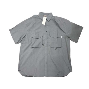 抗撕裂多口袋短袖襯衫 灰色 CA-US-19 [台灣現貨]