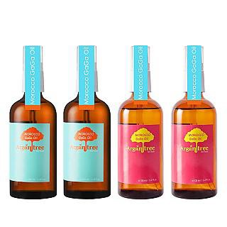 Morocco GaGa Oil GaGa 摩洛哥護色/快吸收/不油手/長效護髮油4入組-100ml*4(多款任選)