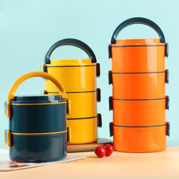 陶瓷飯盒上班族專用微波爐可加熱瓷碗便攜分格雙層密封送飯餐盒