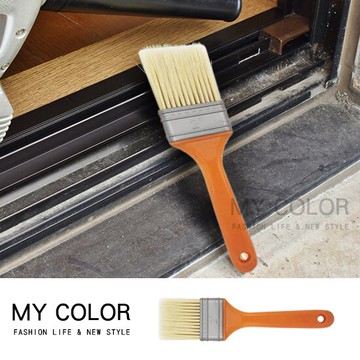 油漆刷 清潔刷 尼龍刷  軟毛刷 水彩筆刷 顏料刷 尼龍排刷 塑料刷 刷子 長毛刷 除塵刷 塑膠手柄 塑柄 毛刷 工業用 鍵盤清潔刷 大掃除 塑柄尼龍刷【 R052】MY COLOR