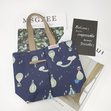 S38環保雙杯樂享袋 超輕量飲料袋 一杯變二杯 早餐袋 二格袋