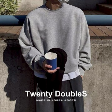 【20ss_select】短寬版420G牛奶絨大學T cleanfit boxy 刷毛大學T 大學T 男生長袖 素面長T