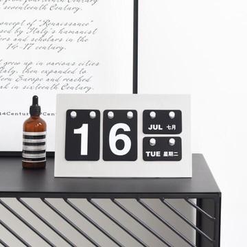 北歐風現代簡約文藝日歷擺件臺歷辦公室桌面裝飾品