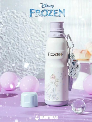 【BEDDY BEAR】 杯具熊 冰雪奇緣聯名款成人運動保溫杯-550ml (雪花艾莎)
