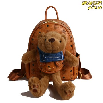 【潮流玩偶包】雙肩包 女包 揹包 書包 旅行包 大容量 玩偶裝飾 百搭洋氣 學生通勤 時尚手提