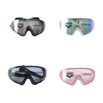 ARENA SWIM AS5SGG92UZ- 泳鏡 一片式 大鏡框 視野廣 防霧 抗UV 後扣可調節 iSport愛運動