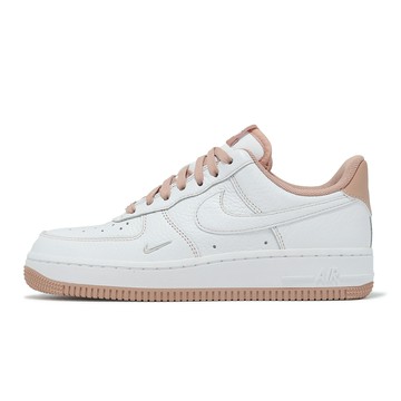 Nike 休閒鞋 Wmns Air Force 1 07 女鞋 白 乾燥玫瑰粉 AF1 銀勾 IB6543-100