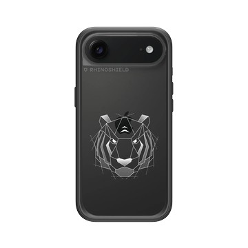 iPhone Air Mod NX -邊框背蓋組合 (相機按鈕) 黑 - Animal Silhouette / 動物剪影 - 幾何-動物系列/虎
