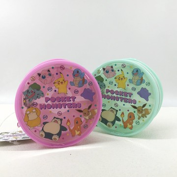 日本 Pocket monsters 寶可夢 圓形 多用途收納包｜小鶴日貨