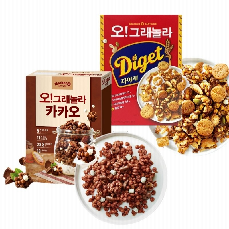 オー グラノーラ ダイゼ300g カカオ300g マーケットo シリアル 乳酸菌 グラノーラ チョコチップ 韓国菓子 通販 Lineポイント最大1 0 Get Lineショッピング