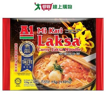 A1咖哩叻沙風味麵115g【愛買】