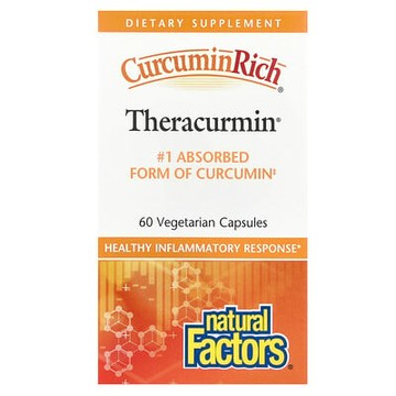 Natural Factors, Curcuminrich®，Theracurmin®，30 毫克，60 粒素食膠囊