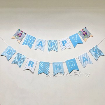 美人魚 桌上用品 台灣現貨 🧜‍♀️艾妮 生日派對布置 人魚公主生日旗 拉旗 掛旗 吹龍 吹笛 吹吹捲 收涎 慶生用品