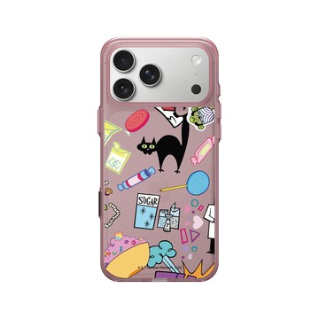 iPhone 17 Pro Max Clear (相機按鈕) 晶醺玫 - The Powerpuff Girls 飛天小女警 - 貼紙款