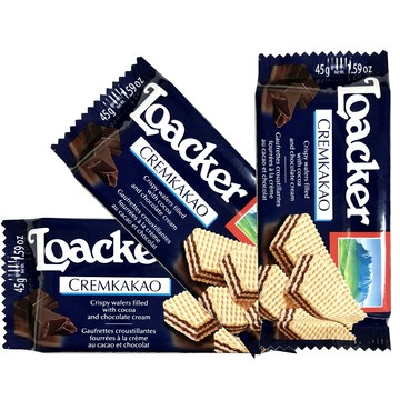 Loacker 萊佳單片可可哈斯餅(3入)