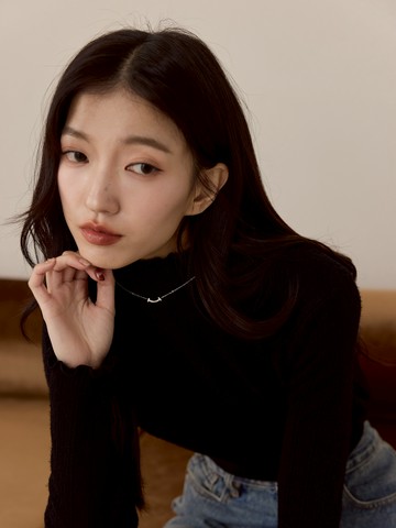 極簡微笑曲線項鍊