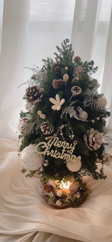 永生花夜燈聖誕樹