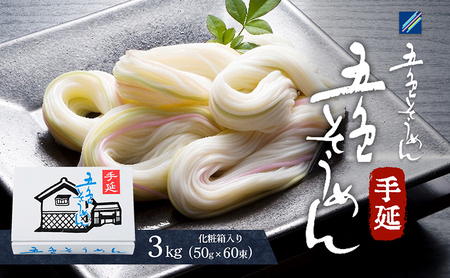 手延五色そうめん3kg T-60