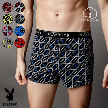 【PLAYBOY】針織印花平口褲-C211APB