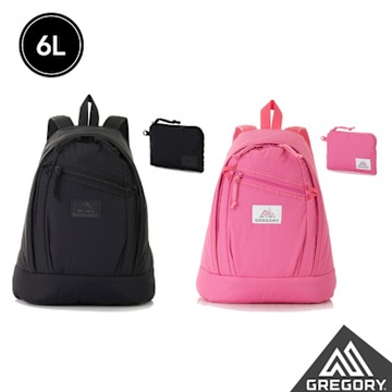 Gregory 官方旗艦 6L LADYBIRD BACKPACK XS 後背包 瑪瑙黑 桃紅 附零錢包