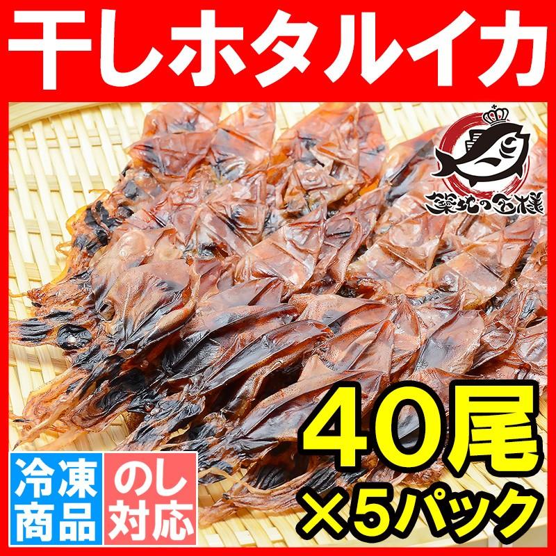 ホタルイカ 素干し 干しほたるいか＜40尾×5パック＞