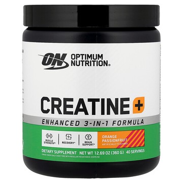Optimum Nutrition, 肌酸+，橙子西番蓮味，12.69 盎司（360 克）