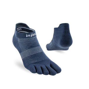 INJINJI Run輕量吸排五趾隱形襪NX (海軍藍) - NAA13 | COOLMAX 快乾襪 吸濕排汗 五趾襪