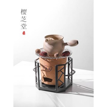 罐罐茶煮茶壺烤茶炭爐茶具茶器家用小火爐戶外老式陶土炭火煮茶爐