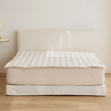 maatila Doze 60支高密度純棉固定帶床墊套  乳白色  SS(110 x 200cm)
