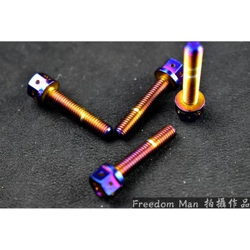 自由人 POSH | PK7 白鐵鍍鈦 M5X25 內外六角 白鐵螺絲 鍍鈦 螺絲 一隻入