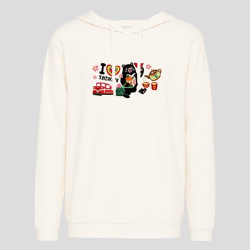 高彈力速乾連帽長Tee｜男女共版｜彩虹文創｜台灣熊讚 #P40020D018