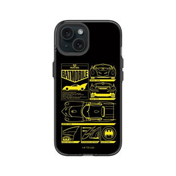 iPhone 15 Clear 酷墨灰 - Batman 蝙蝠俠 - 蝙蝠車