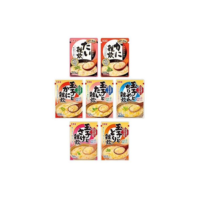 [セット品]7個セット(丸美屋 雑炊 旨みだし ふんわりたまご 味わい逸品 7種類各1個入り7個)