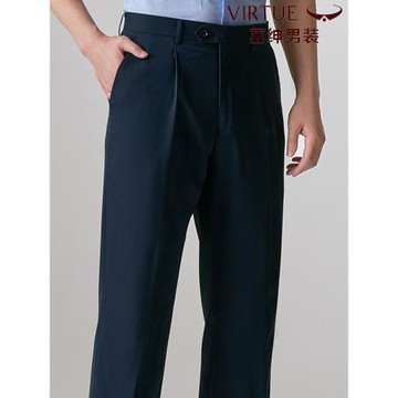 富紳夏季薄款男士西褲中年商務休閑直筒寬松垂感免燙爸爸裝西裝褲