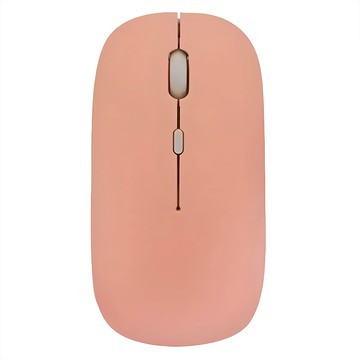 HONG JIN 宏晉 可充電雙模靜音滑鼠 110 x 55 x 20mm 60g  HJ115-B  柑橘粉