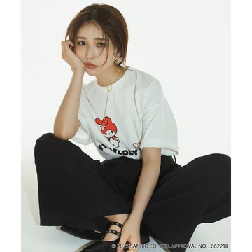 FREAK'S STORE SANRIO 美樂蒂 庫洛米 廓形印花T恤