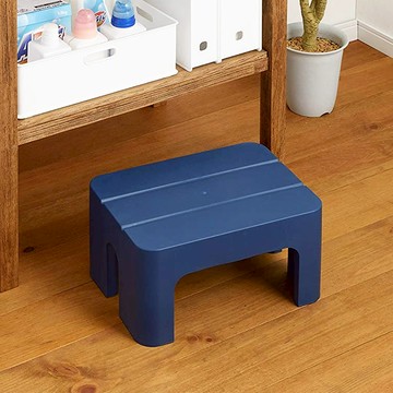 日本 squ+ SUN&WASSER日製多功能墊腳椅凳(高20cm)-2色可選 - 海軍藍