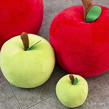 🔥臺灣出貨🔥【5719人收藏】蘋果抱枕青蘋果毛絨紅蘋果公仔靠墊水果玩偶娃娃平安夜聖誕節