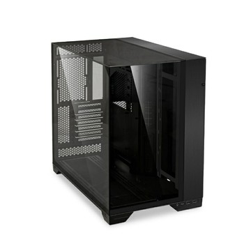 【享最高折300】LIANLI 聯力 O11 VISION 鋼化玻璃機殼  黑色/PC-O11DX