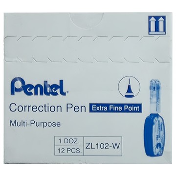 Pentel 飛龍文具 Correction Pen 修正液 Extra Fine Point Multi-Purpose  4.2ml  1盒