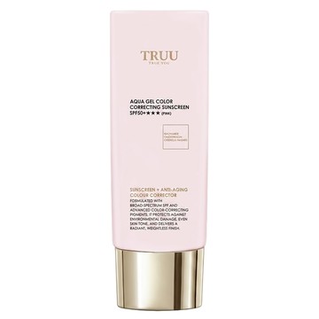 TRUU 高水感亮顏校色防曬乳 SPF50+ 粉色  1件  50ml