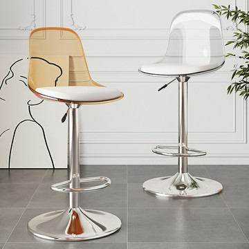 【台灣公司 可開發票】吧臺椅升降椅子輕奢高腳凳吧臺凳家用酒吧高腳椅收銀前臺靠背凳子
