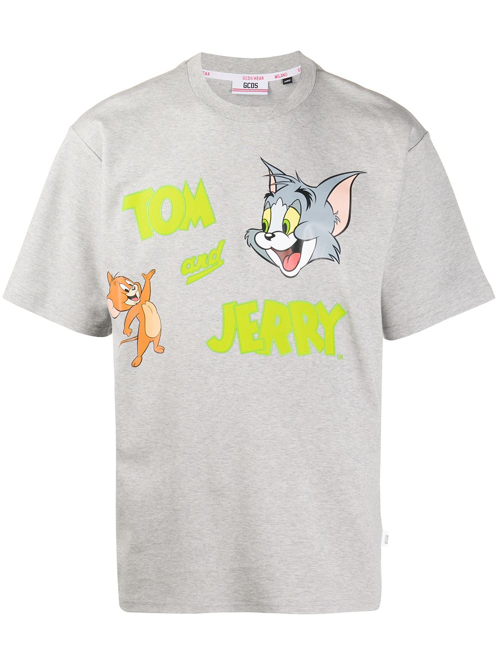 Gcds - Tom & Jerry print t-shirt - men - Cotton - S - Grey