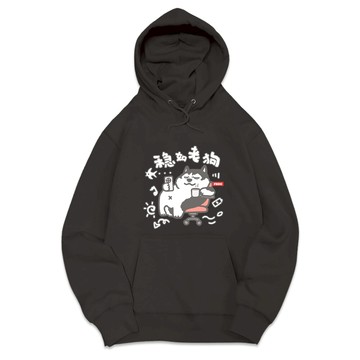 JZ TEE 哈士奇-穩如老狗 重磅刷毛連帽上衣