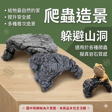 陸龜驛站｜守宮爬蟲躲避洞穴 仿真岩石躲藏山洞 洞穴 守宮屋 躲藏 躲避屋 爬蟲 蜥蜴 蠍子 蛇 爬寵