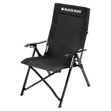BLACK DOG 黑狗 望川 四段式可調高背折疊躺椅 CBD2450JJ024 96 x 58 x 75cm  夜幕黑  1個