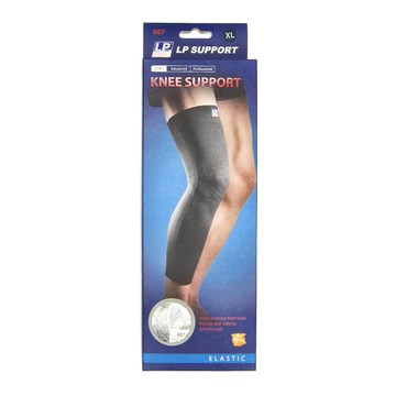 LP SUPPORT 運動防護系列 高效伸縮全腿式膝護套 667  XL(47 x 54.6cm)  黑色  1個