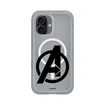 iPhone 17 AirX 流變灰 - 迪士尼-漫威 Marvel - 漫威Logo-復仇者聯盟 黑色標誌